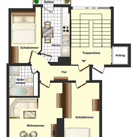 3 Raum-Wohnung mit Blick auf die Zitadelle Petersberg - DIREKT am BUGA-Gelände 2021 Erfurt Exterior foto